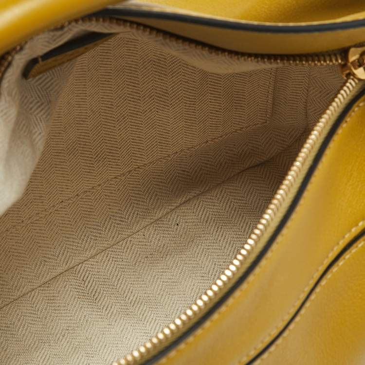 Pre Owned Loewe Tri Color Leather Small Puzzle Top Handle Bag