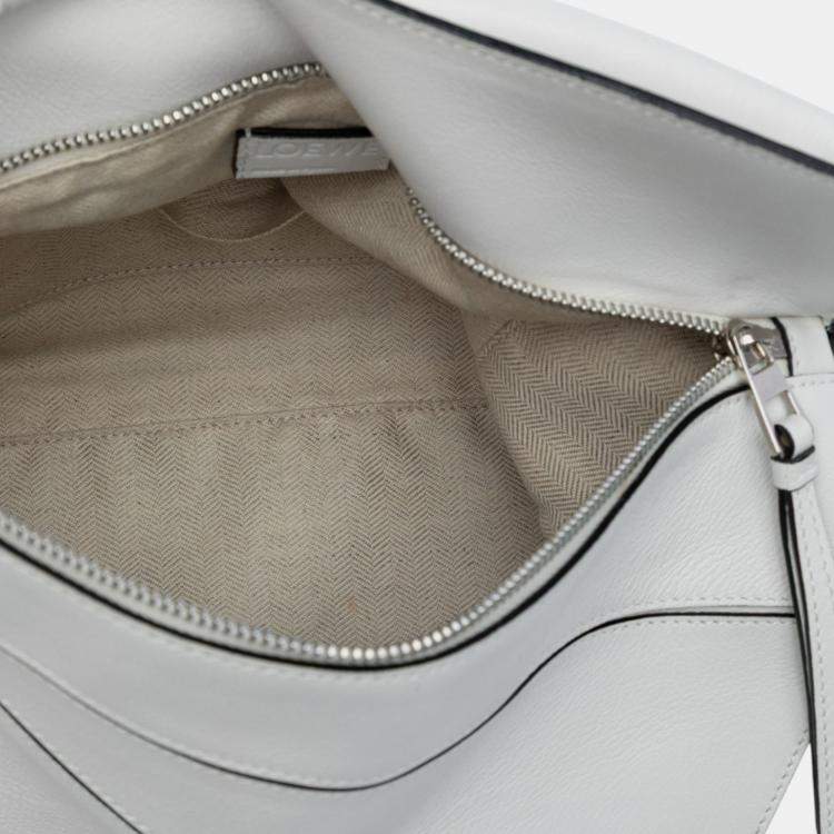 Pre Owned Loewe Medium Calfskin Puzzle Satchel