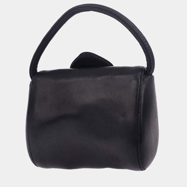 Pre Owned Loewe Navy Leather Handbag