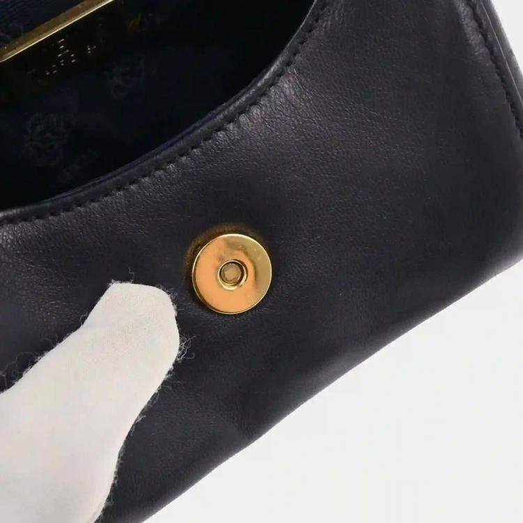 Pre Owned Loewe Navy Leather Handbag