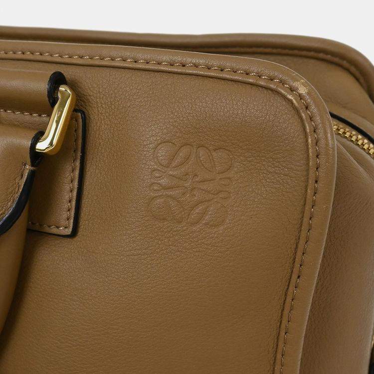 Pre Owned Loewe Brown Leather Amazona 36 2way Handbag