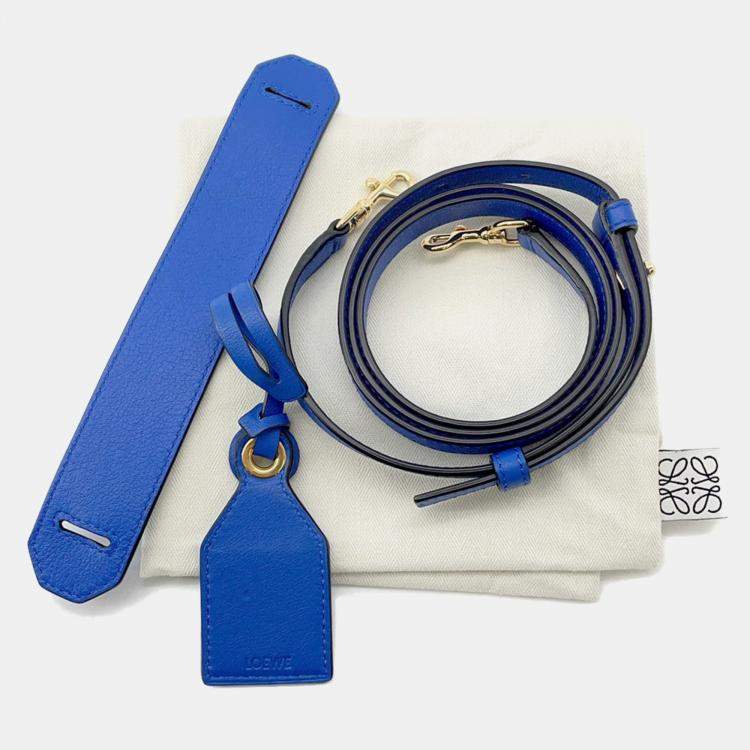 Pre Owned Loewe Amazonas Blue Leather Size 23