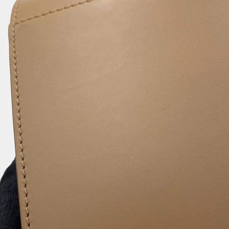 Pre Owned Loewe Hammock Oak Brown Calf Leather Size Compact