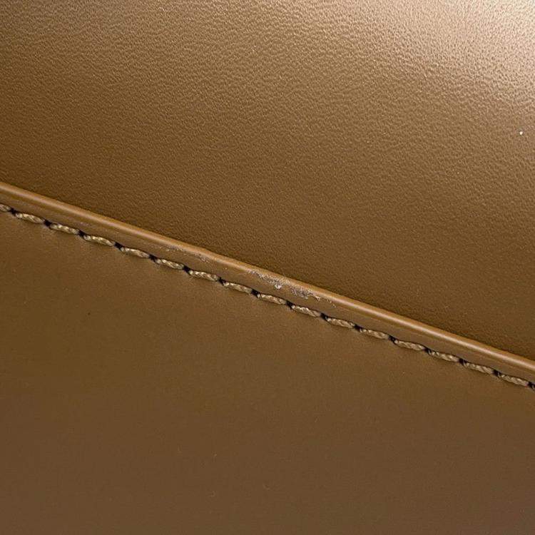 Pre Owned Loewe Hammock Oak Brown Calf Leather Size Compact