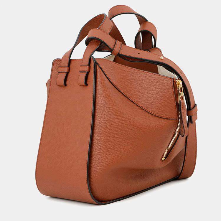 Pre Owned Loewe Hammock Rusty Calf Leather Size Small