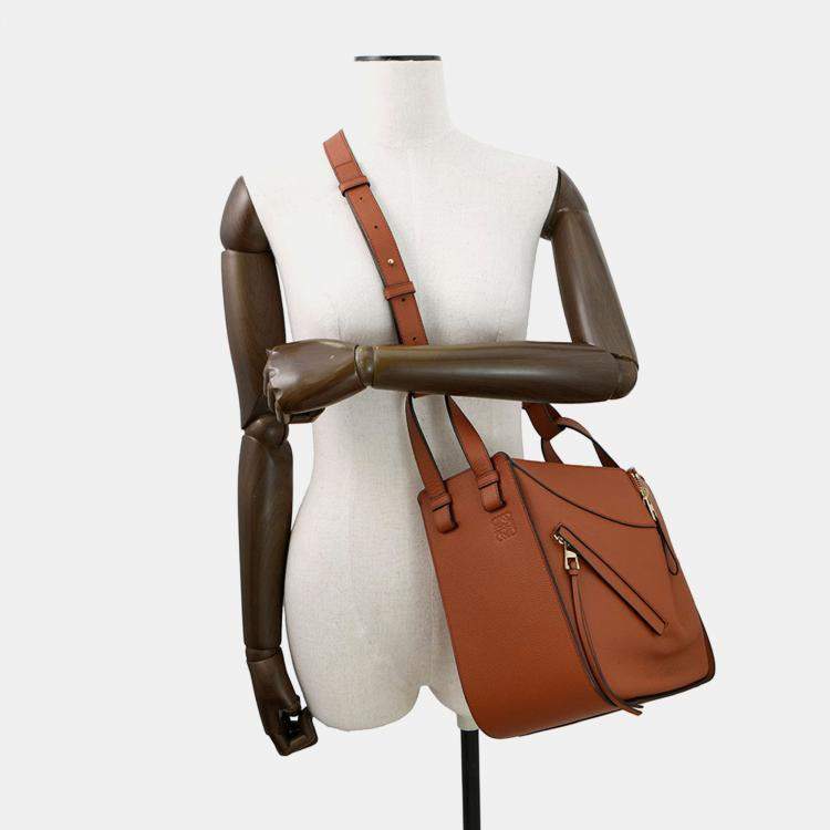 Pre Owned Loewe Hammock Rusty Calf Leather Size Small