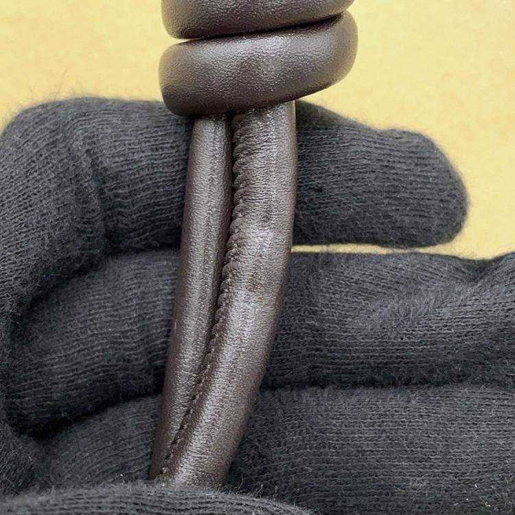 Pre Owned Loewe Flamenco Purse 2Way Shoulder Bag Beige Suede Size Large