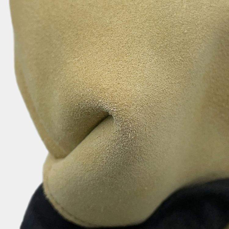 Pre Owned Loewe Flamenco Purse 2Way Shoulder Bag Beige Suede Size Large