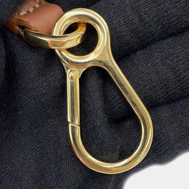 مملوكة مسبقًا Loewe Repeat Anagram Luna One Shoulder Bag Tan Canvas Leather