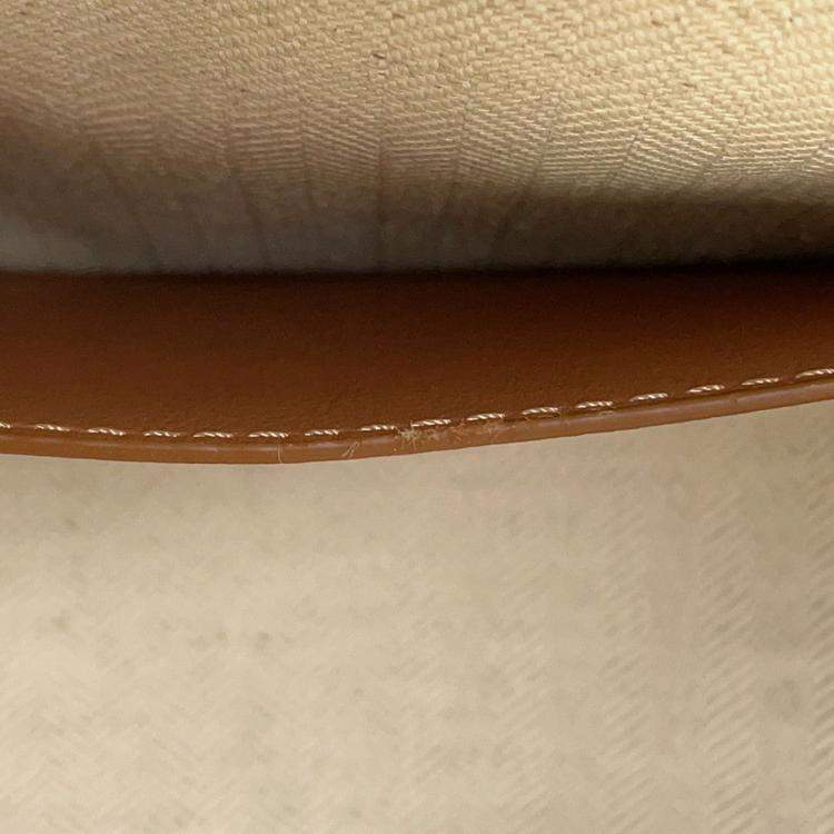 مملوكة مسبقًا Loewe Repeat Anagram Luna One Shoulder Bag Tan Canvas Leather