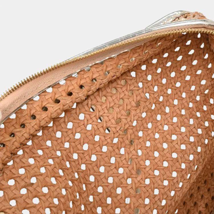 مملوكة مسبقًا Loewe Silver Leather Amazona 36 Handbag