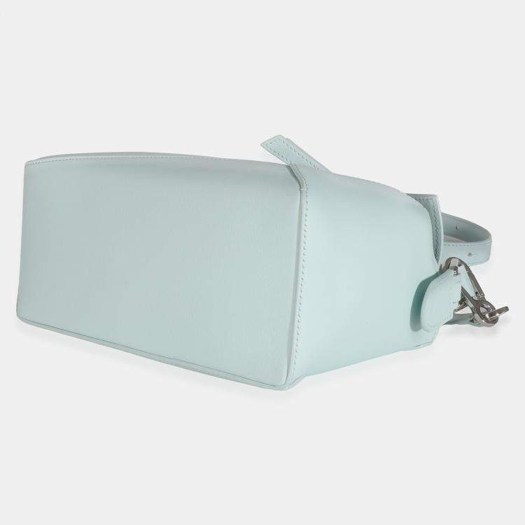 Pre Owned Loewe Blue Iceberg Classic Calfskin Small Puzzle Edge Bag