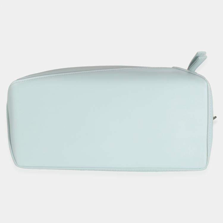 Pre Owned Loewe Blue Iceberg Classic Calfskin Small Puzzle Edge Bag