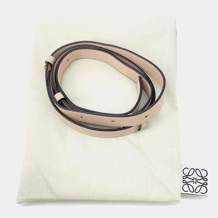 Pre Owned Loewe Hammock Light Pink/Jasmin Flower Leather Size Small