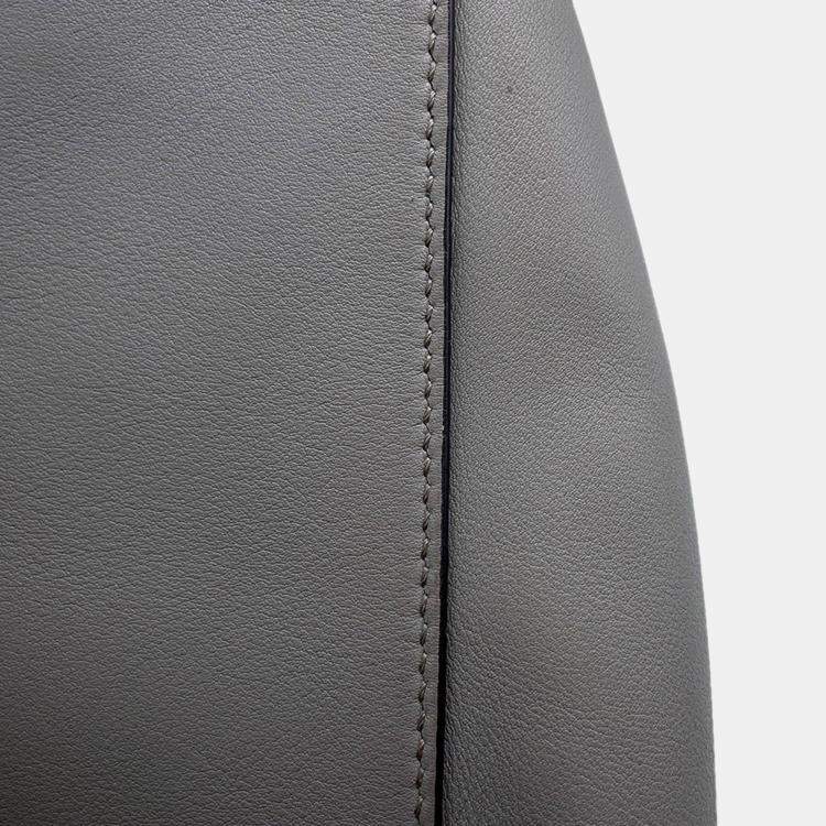 Pre Owned Loewe Anton Sling Bag Gray Leather