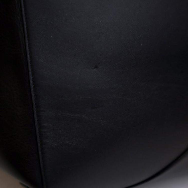 Pre Owned Loewe XXL Black Calfskin Puzzle Fold Tote