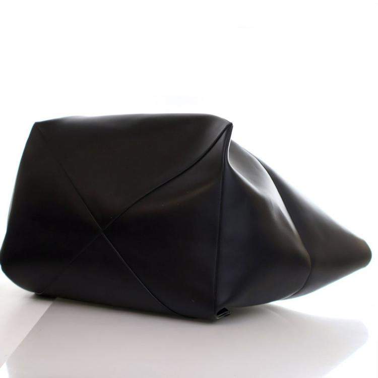 Pre Owned Loewe XXL Black Calfskin Puzzle Fold Tote