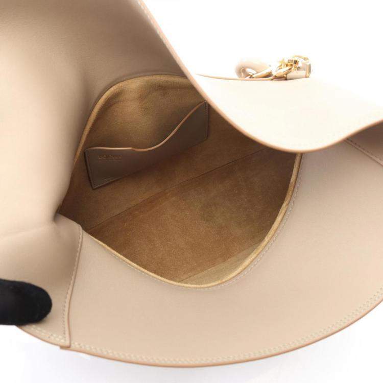 Pre Owned Loewe Ola Medium Handbag Leather Beige