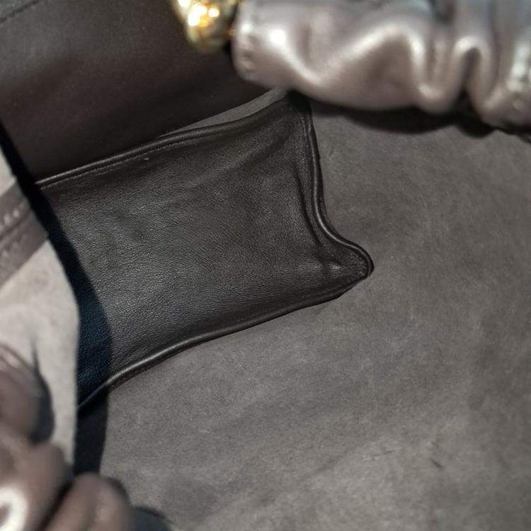 Pre Owned Loewe Brown Leather Squeeze Bag Small