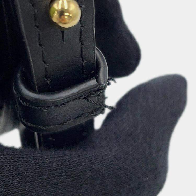 Pre Owned Loewe Font Tote Bag Green Raffia Leather Size Small