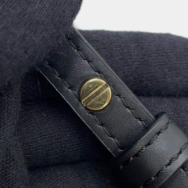 Pre Owned Loewe Font Tote Bag Green Raffia Leather Size Small