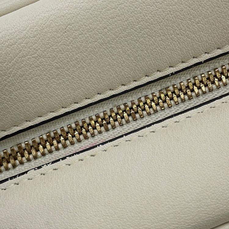 Pre Owned Loewe Amazona 16 Square Shoulder Bag Chinese Tanabata Limited Edition Collection White Calf Leather Size 16