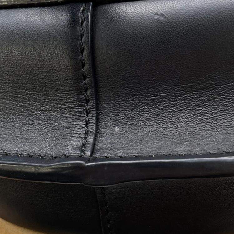 Pre Owned Loewe Gate Dual Shoulder Bag Black Leather Size Mini