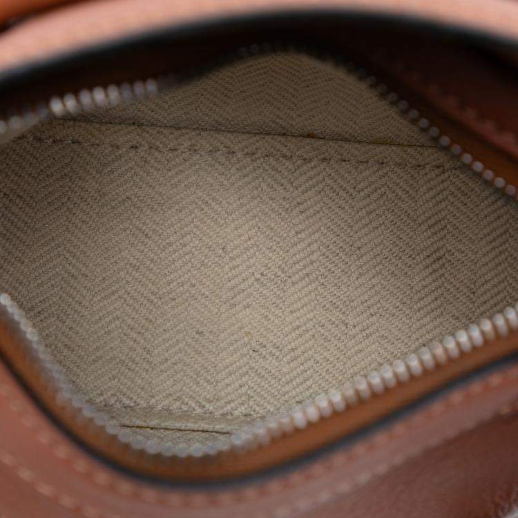 Pre Owned Loewe Brown Nano Calfskin Puzzle Satchel