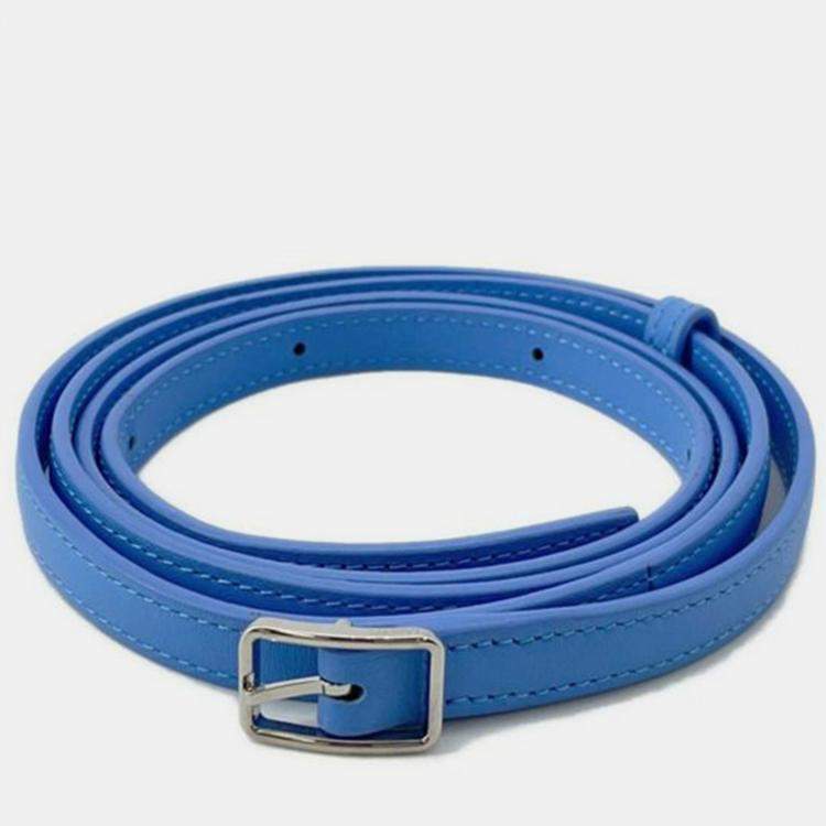 Pre Owned Loewe Blue Small Leather Goya Crossbody