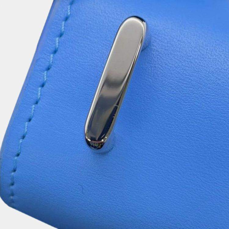 Pre Owned Loewe Blue Small Leather Goya Crossbody