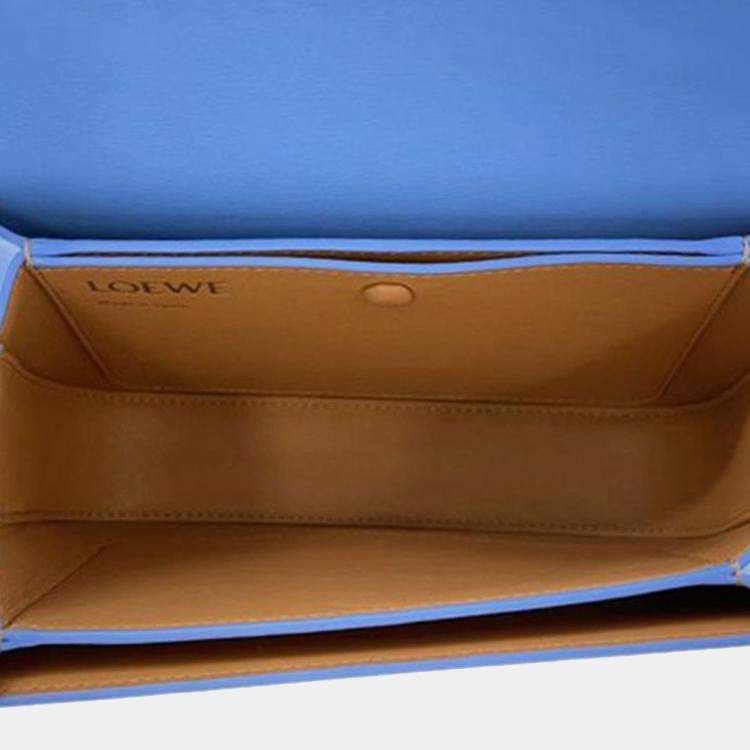 Pre Owned Loewe Blue Small Leather Goya Crossbody