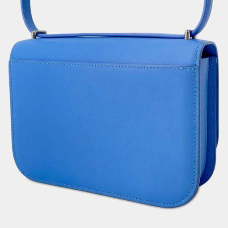 Pre Owned Loewe Blue Small Leather Goya Crossbody