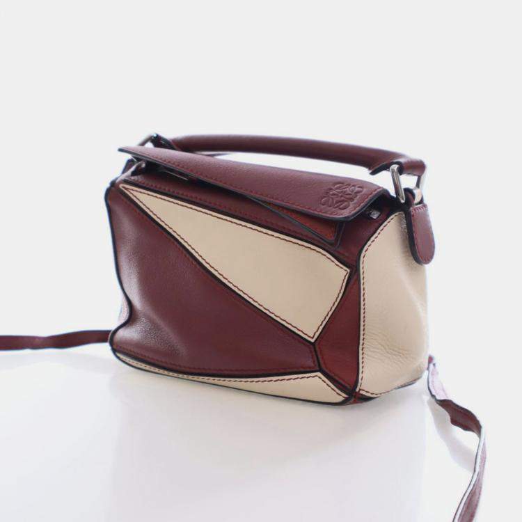 Pre Owned Loewe Mini Calfskin Puzzle Bag