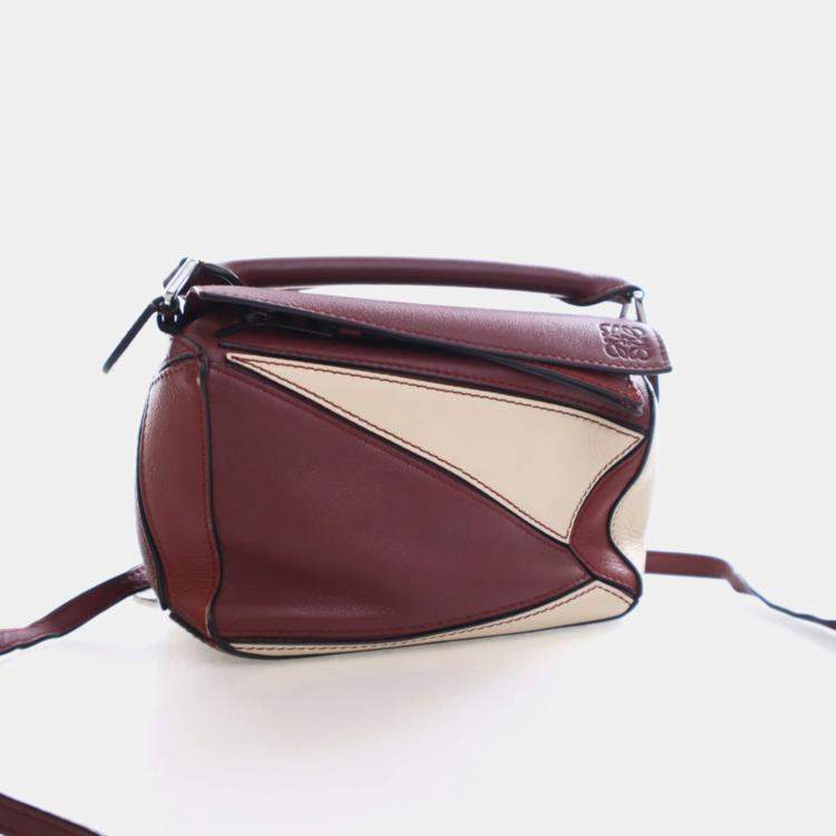 Pre Owned Loewe Mini Calfskin Puzzle Bag