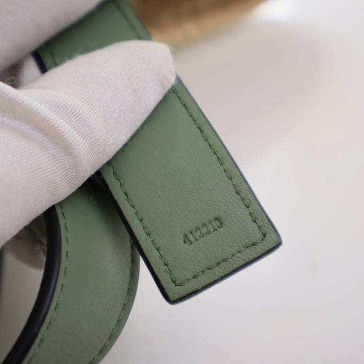 Pre Owned Loewe Medium Raffia Basket