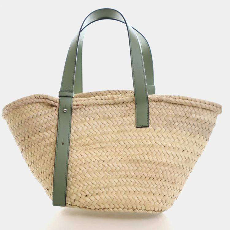 Pre Owned Loewe Medium Raffia Basket
