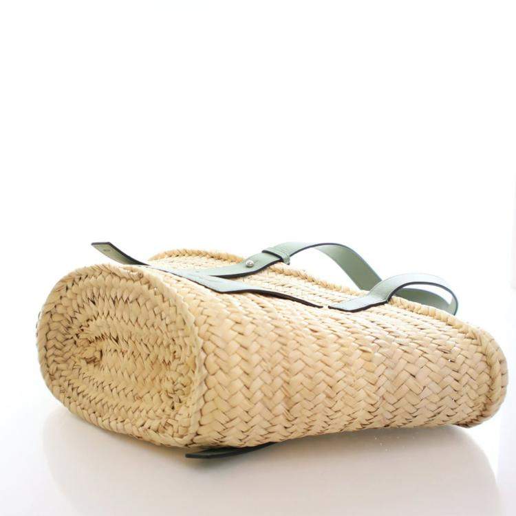 Pre Owned Loewe Medium Raffia Basket