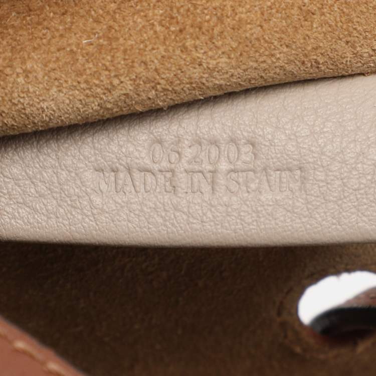 Pre Owned Loewe Horseshoe Brown Leather Shoulder Bag