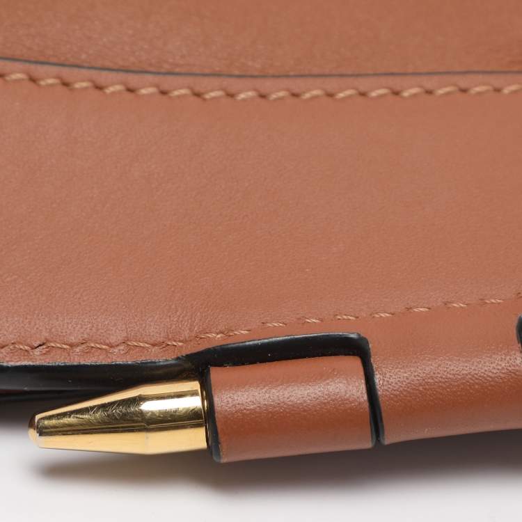 Pre Owned Loewe Horseshoe Brown Leather Shoulder Bag