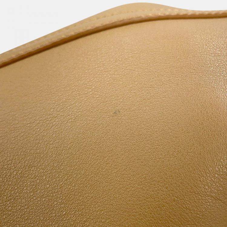 Pre Owned Loewe Pebble Bucket Bag Oak Smooth Calf Leather Size Medium