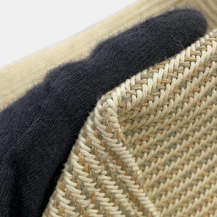 Pre Owned Loewe Puzzle Fold Tote Beige/Brown Raffia Calf Leather Size Medium