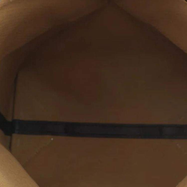 Pre Owned Loewe Puzzle Fold Tote Beige/Brown Raffia Calf Leather Size Medium