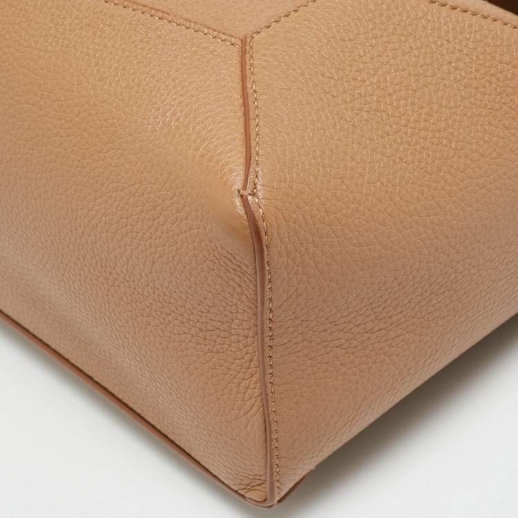 Pre Owned Loewe Puzzle Small Beige Leather Shoulder Bag