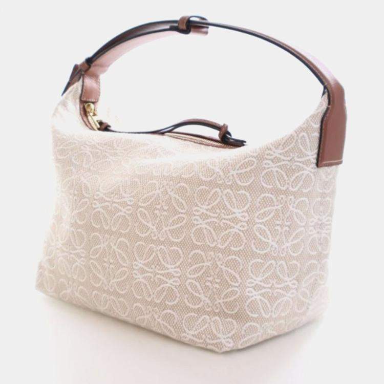 Pre Owned Loewe Canvas Cubi Anagram Bag
