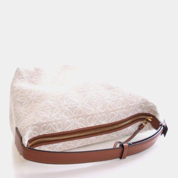 Pre Owned Loewe Canvas Cubi Anagram Bag
