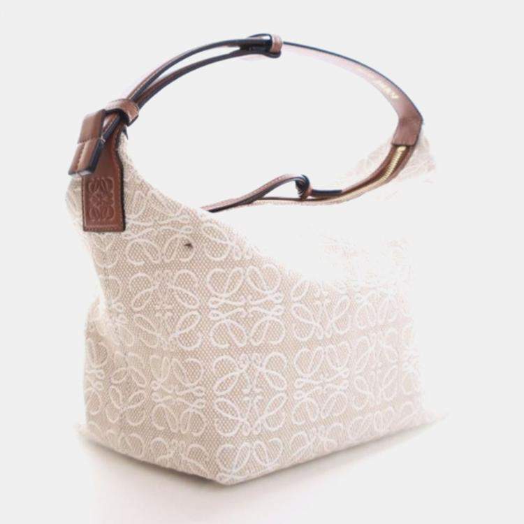Pre Owned Loewe Canvas Cubi Anagram Bag