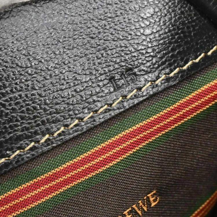 مملوكة مسبقًا Loewe Velazquez Black Brown Leather 2Way Shoulder Bag