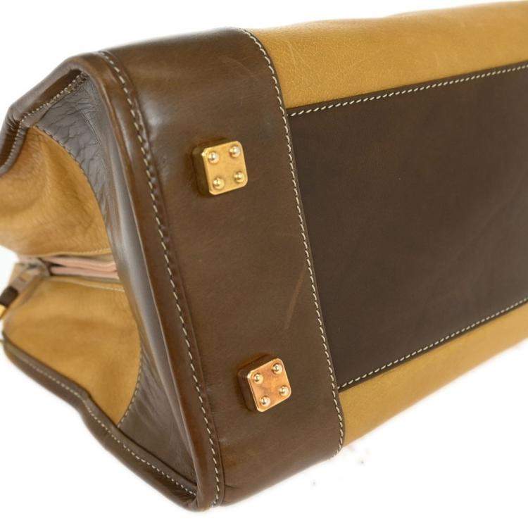 Pre Owned Loewe Beige Leather Shoulder Bag