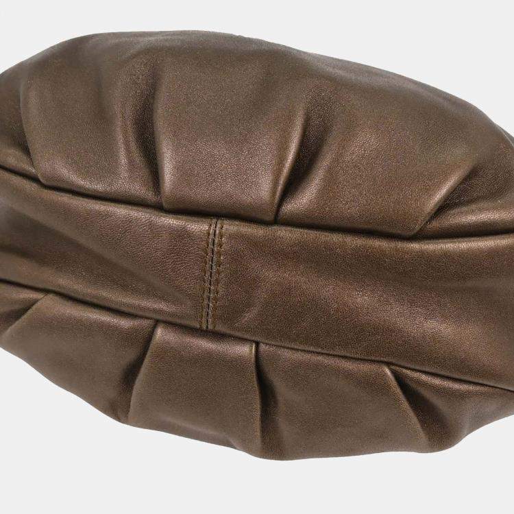 Pre Owned Loewe Viento Brown Lambskin Leather Shoulder Bag