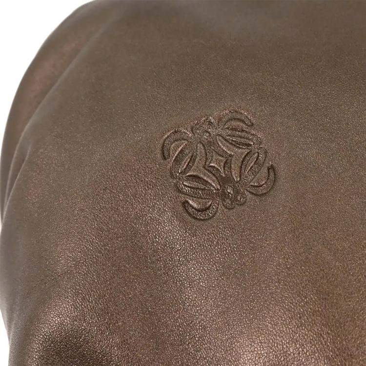 Pre Owned Loewe Viento Brown Lambskin Leather Shoulder Bag